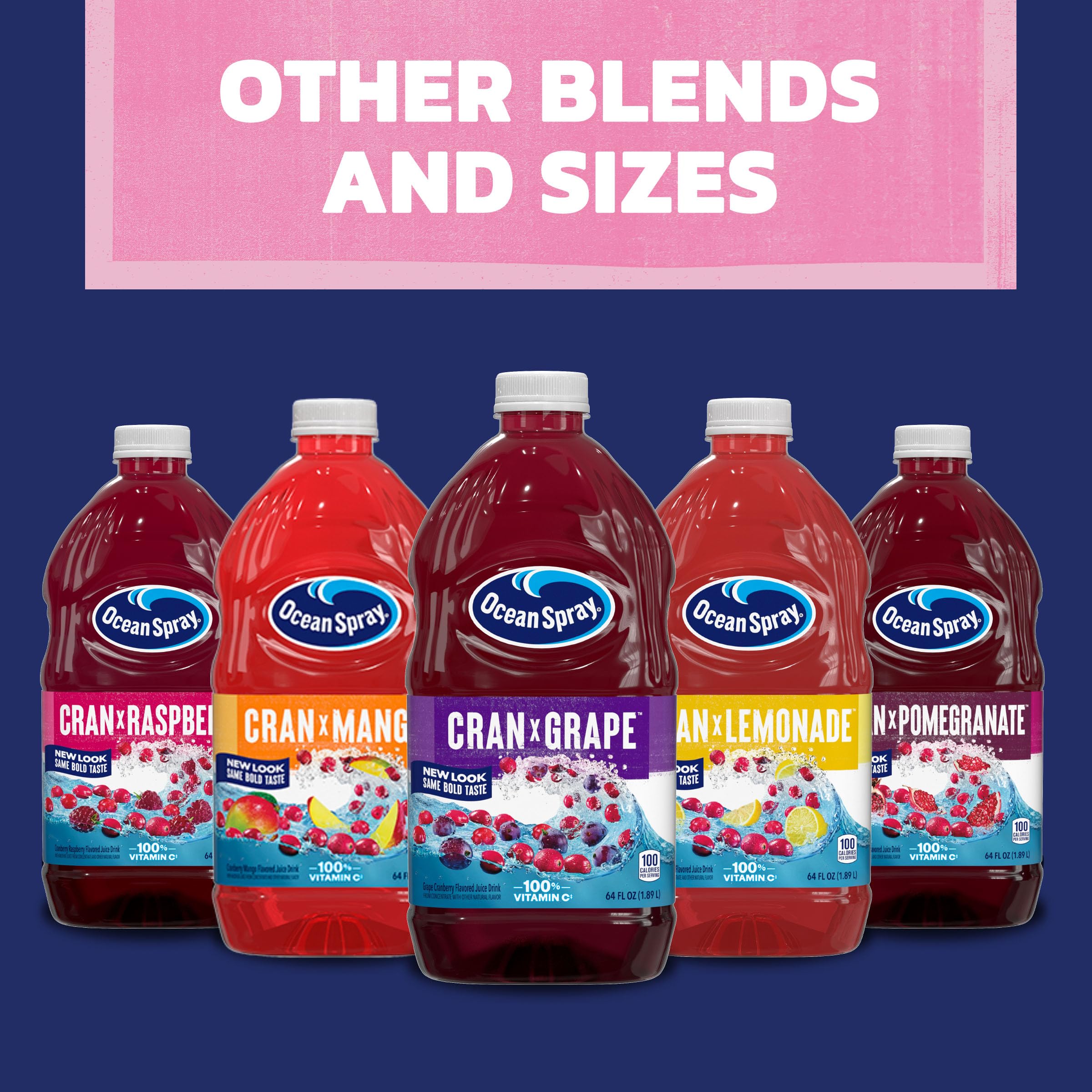 Ocean Spray White Cran-Strawberry vitamin C note hints daily value per serving.