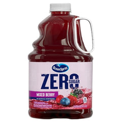 Ocean Spray Zero Sugar Mixed Berry juice bottle, a refreshing stevia-sweetened cranberry beverage for light hydration.
