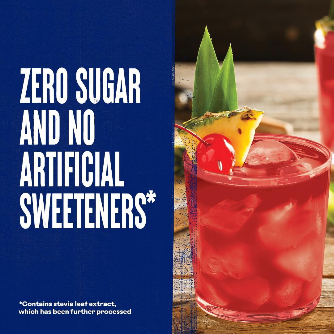 Ocean Spray Tropical Punch blended into a smoothie for a fruity no sugar option.