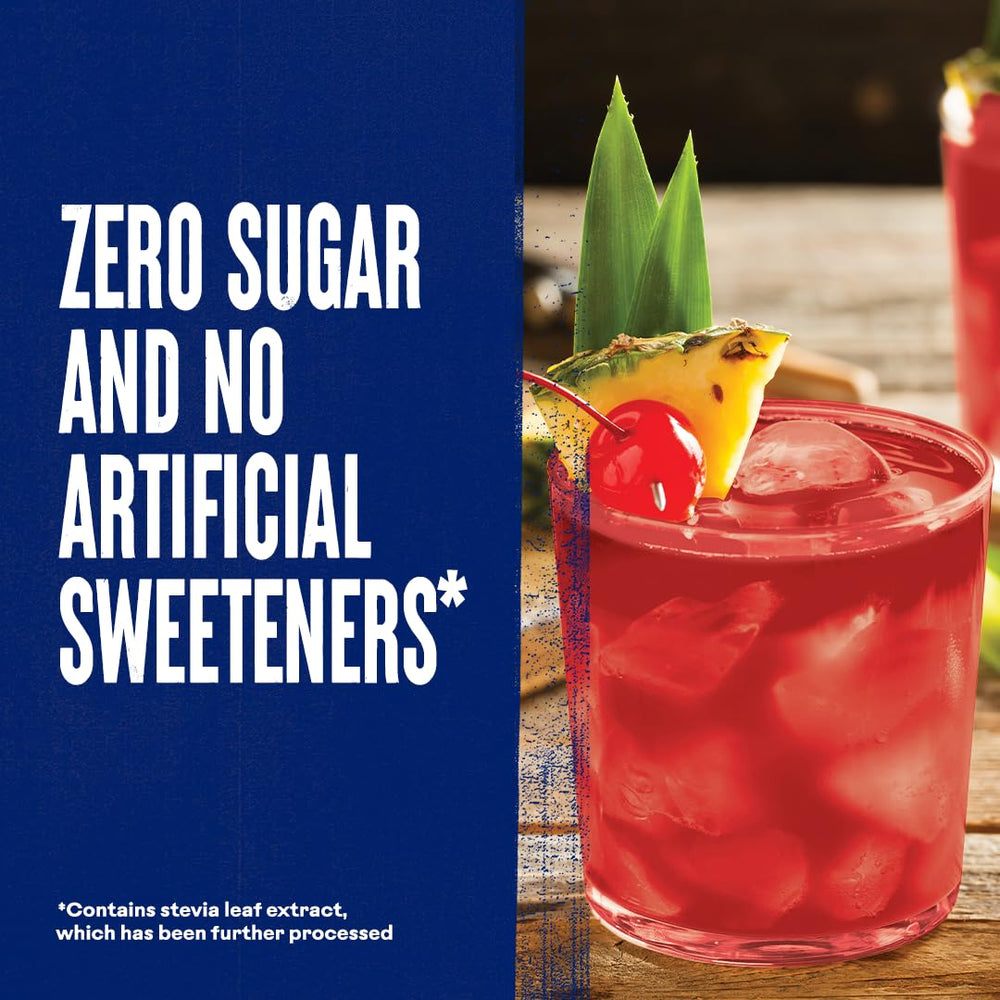 Ocean Spray Tropical Punch blended into a smoothie for a fruity no sugar option.