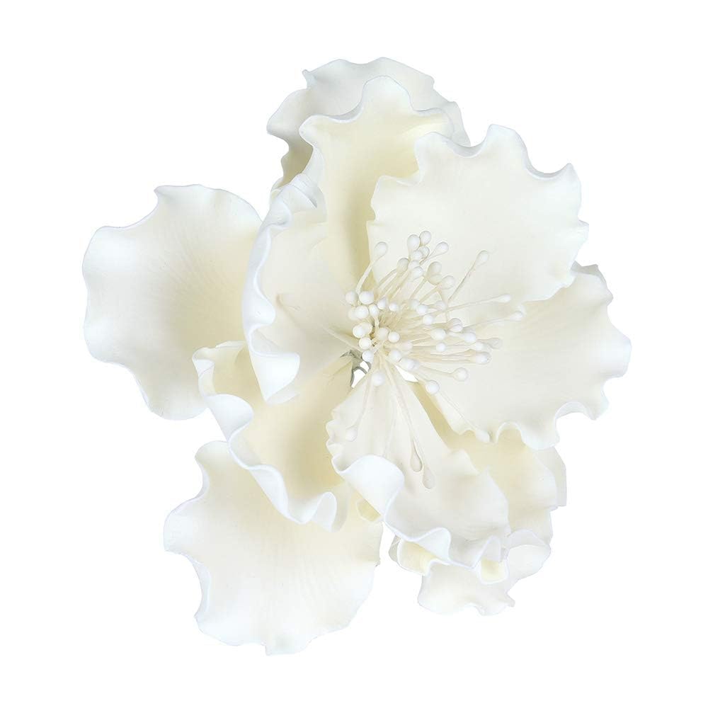 O'Creme Peony gumpaste flowers, 4-5 inch set, ideal wedding cake toppers