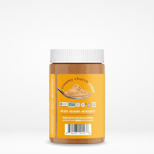 Octonuts Churro Cashew Butter swirled into oatmeal for protein-rich indulgence.