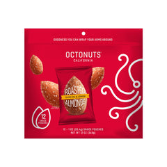 OCTONUTS olive oil lemon almonds pack front for easy snacking