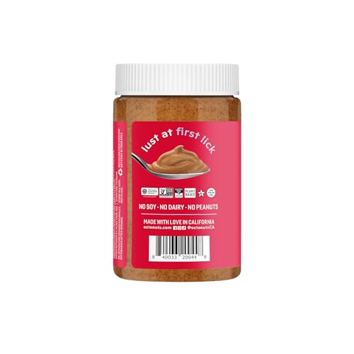 OCTONUTS Vanilla Almond Butter closeup highlights silky, oil-free creaminess.