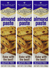 Odense Almond Paste 3-pack packshot highlights value for home bakers.