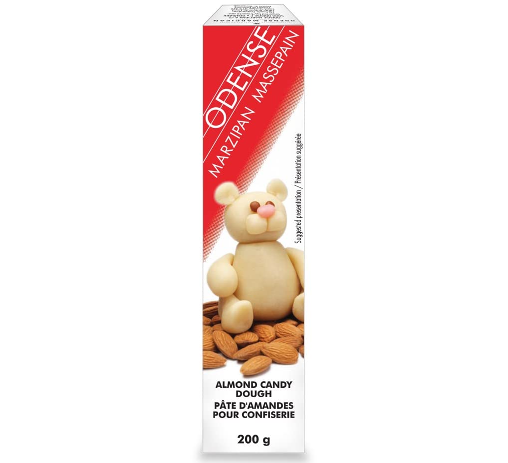 Odense marzipan almond candy dough in a 7 oz box, ideal for baking and decorating