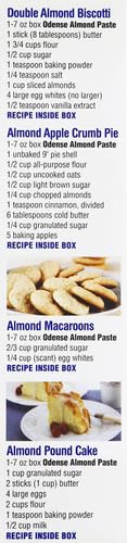 Odense almond paste in freezer, preserve freshness up to three months.