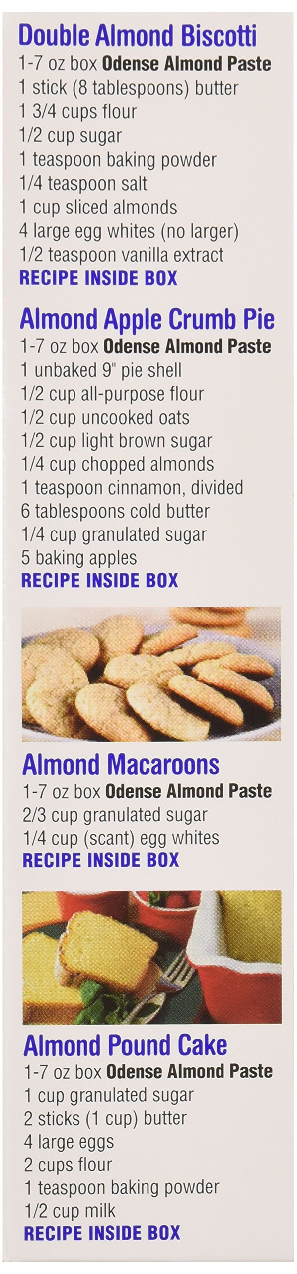 Odense Pure Almond Paste set for baking pies and pastries.