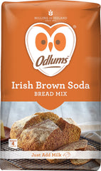 Odlums Brown Bread Mix 2kg package for fresh Irish bread at home.