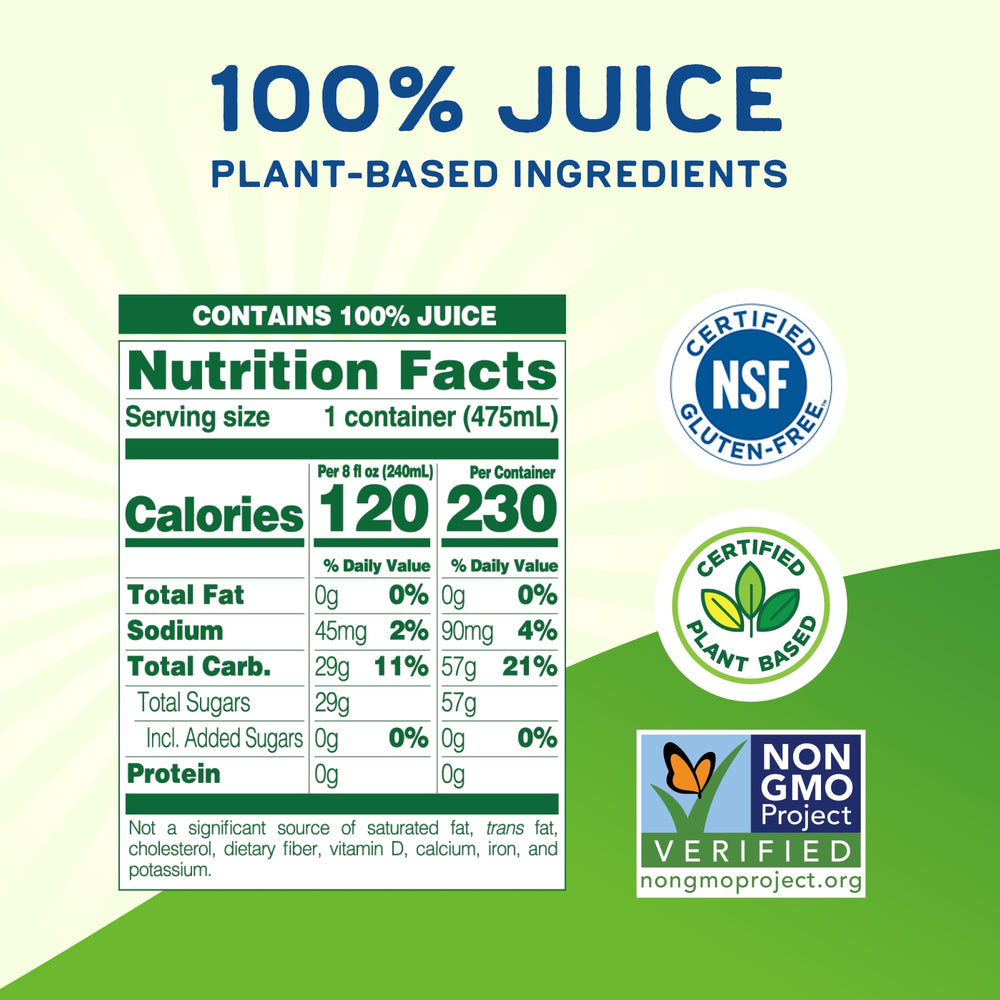 ODWALLA Green Juice being poured to reveal crisp, balanced flavor.