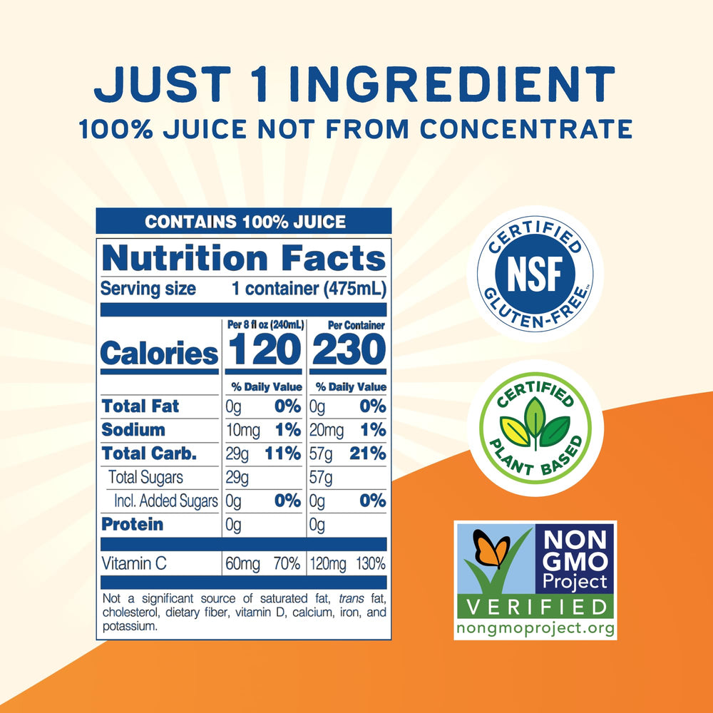 ODWALLA hand-picked Valencia oranges close-up for natural taste