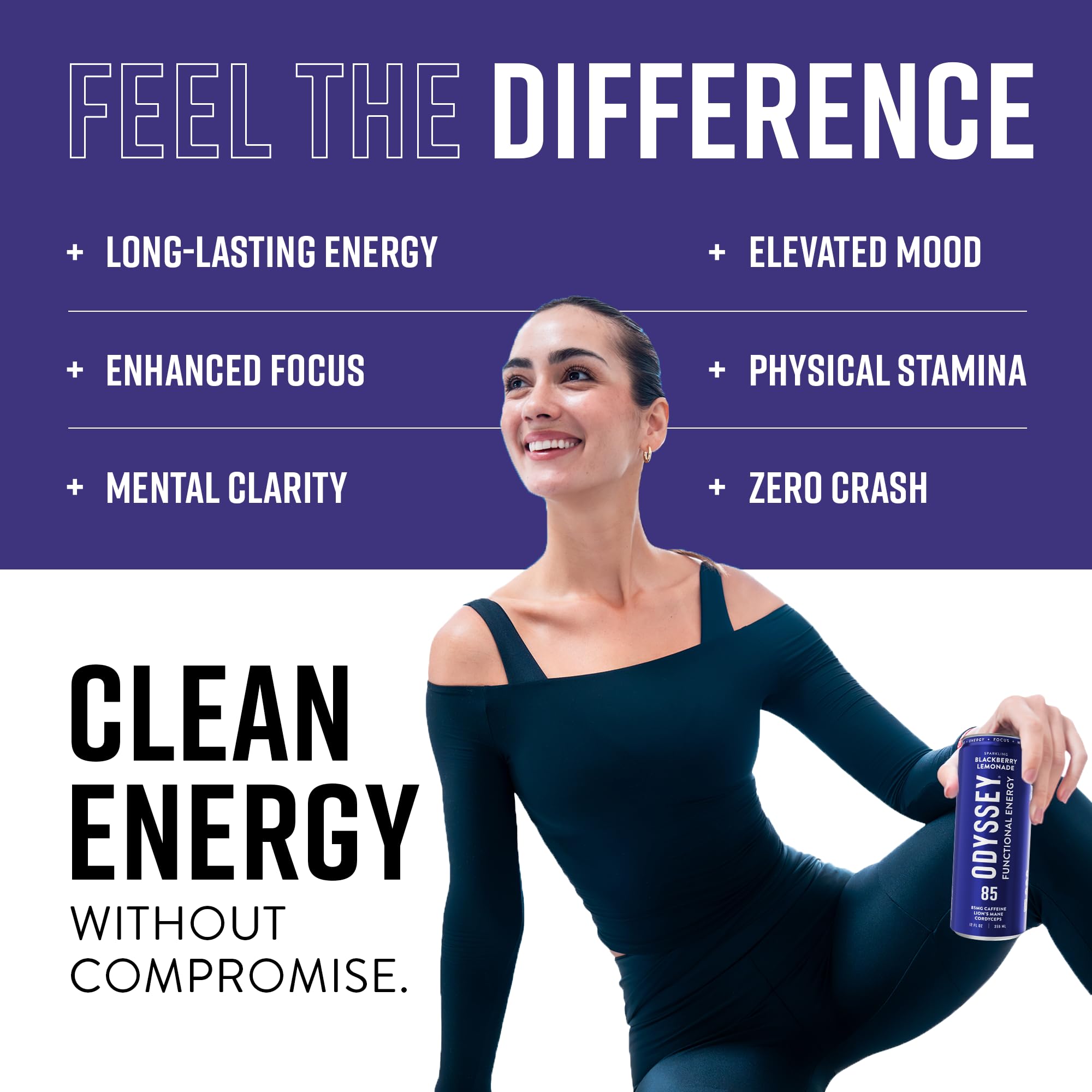 Odyssey Elixir balance ingredients close-up shows real fruit and adaptogens
