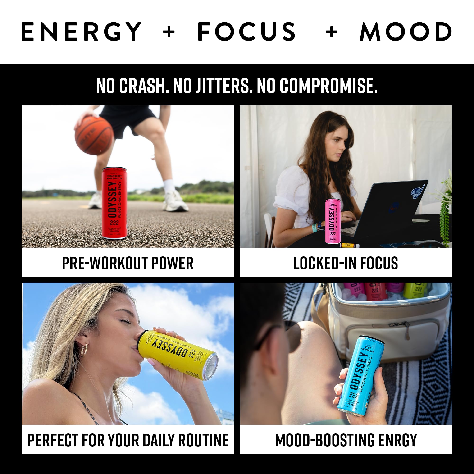 Odyssey Elixir pre-workout boost bottle ready for training sessions