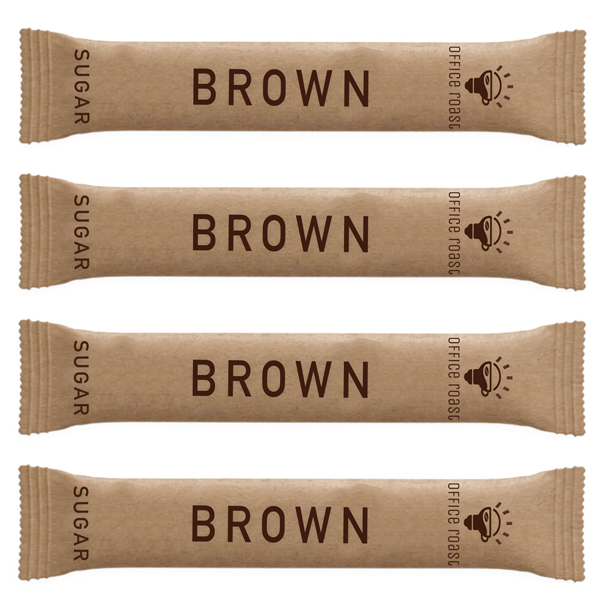 Office Roast brown sugar sticks pack ready for office coffee or tea sweetness.