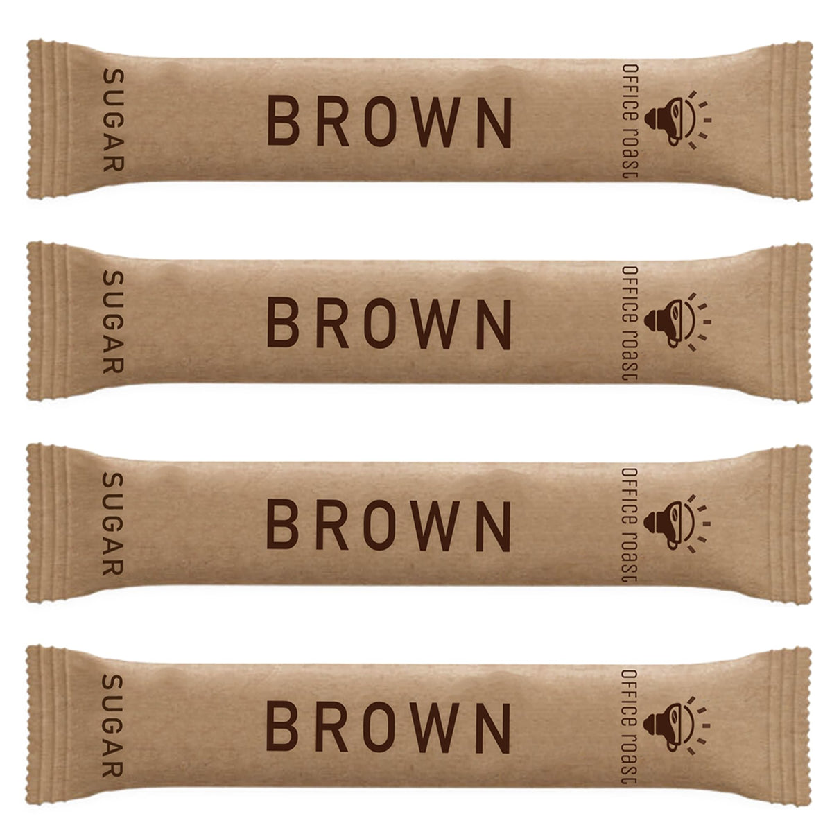 Office Roast brown sugar sticks pack ready for office coffee or tea sweetness.