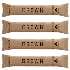 Office Roast brown sugar sticks pack ready for office coffee or tea sweetness.