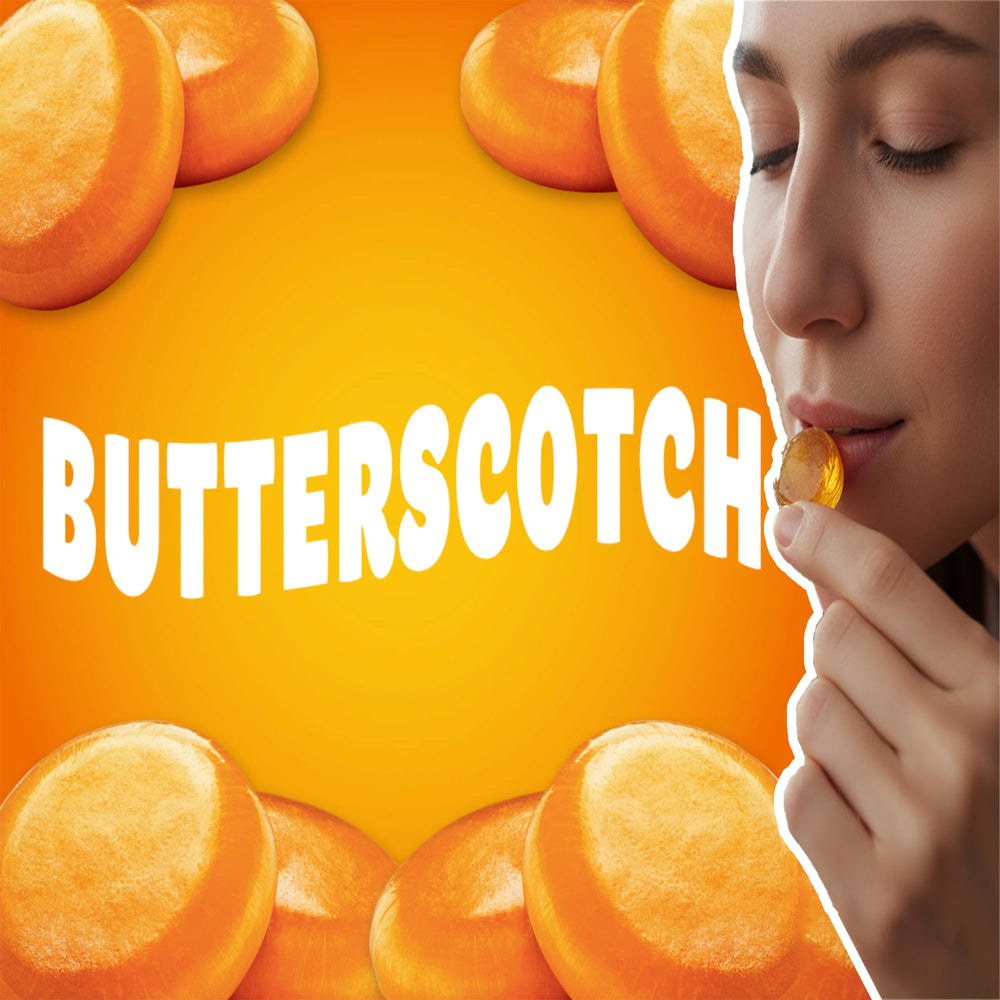 Classic butterscotch flavor candy, nostalgic treat for all ages.