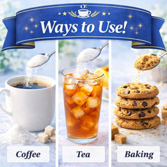 Office Roast raw brown sugar packets for rich coffee and tea flavor.