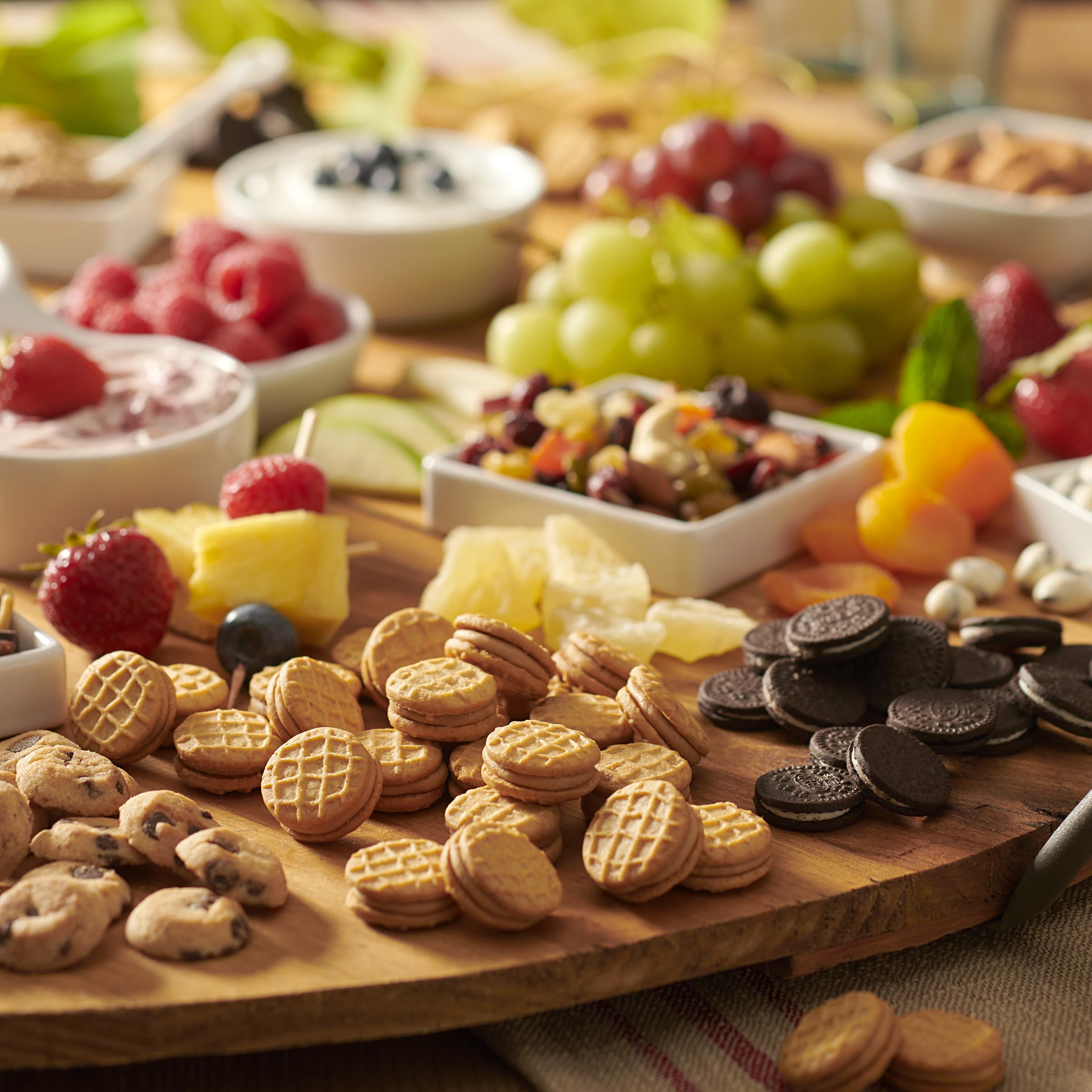 Office desk with Nabisco snack packs for quick breaks