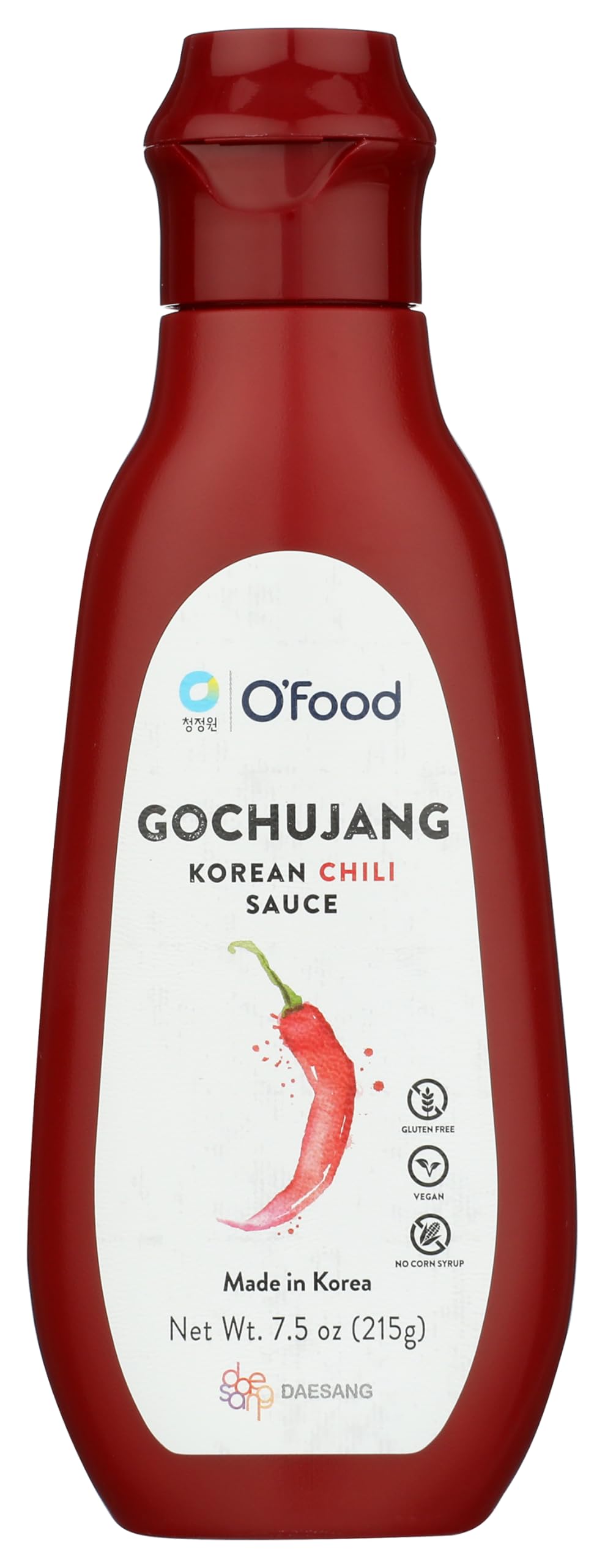 OFOOD Gochujang Korn Sauce bottle showcasing bold flavor ideal for grilling