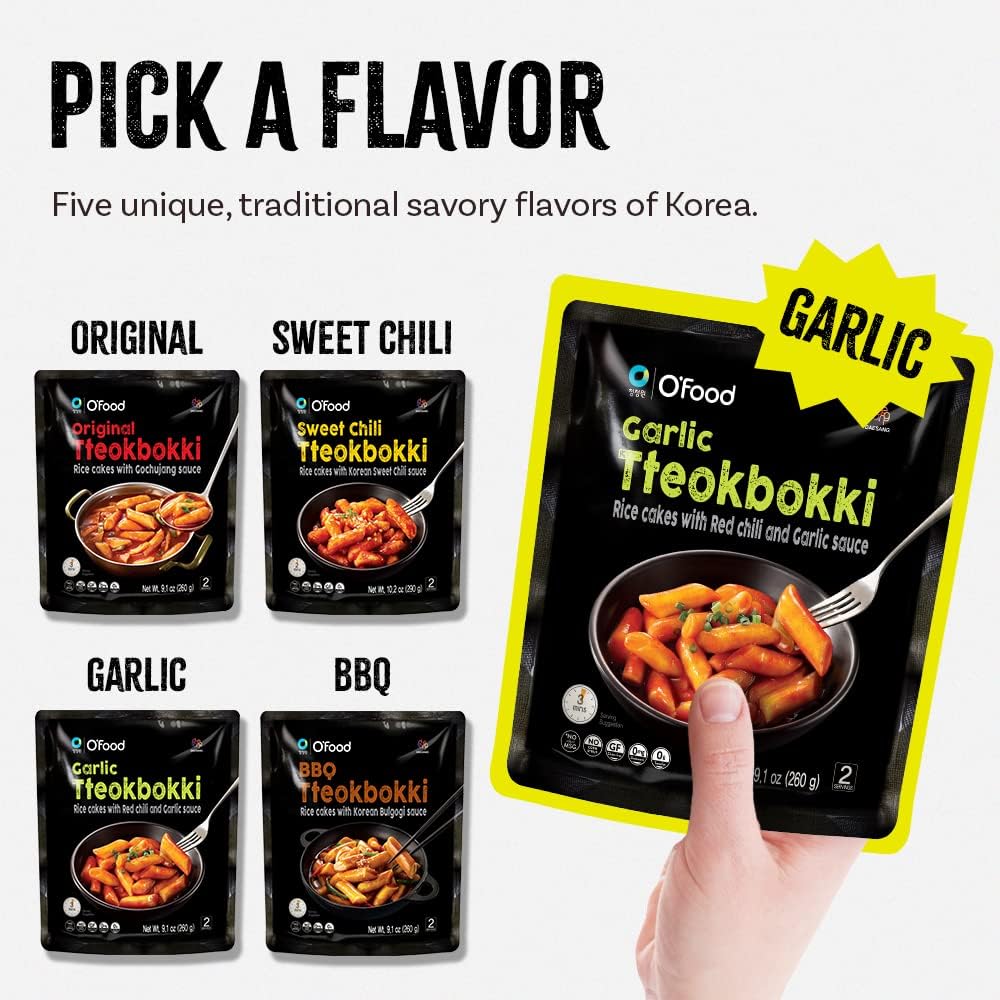 Ofood Tteokbokki BBQ plate—smoky, savory, heartier option