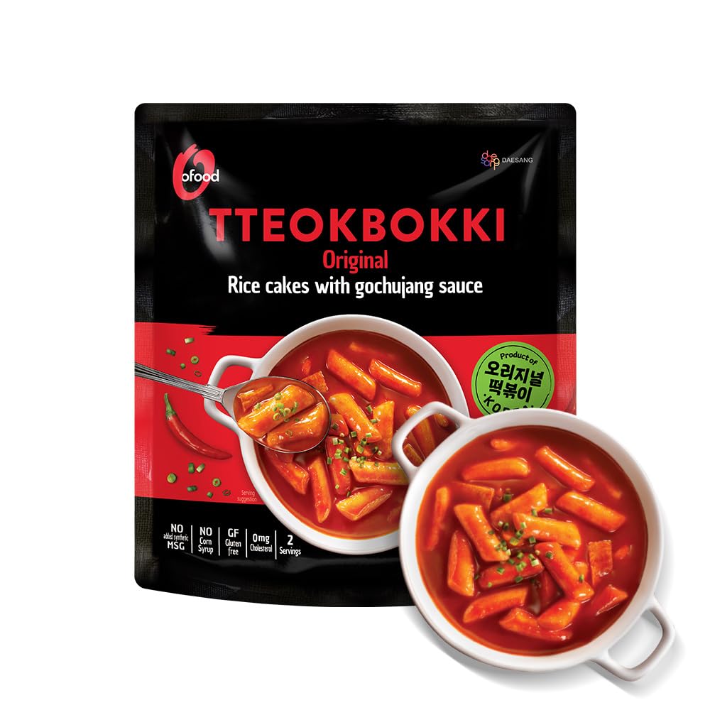 O’Food Tteokbokki original gochujang bowl ready to savor, bold umami.