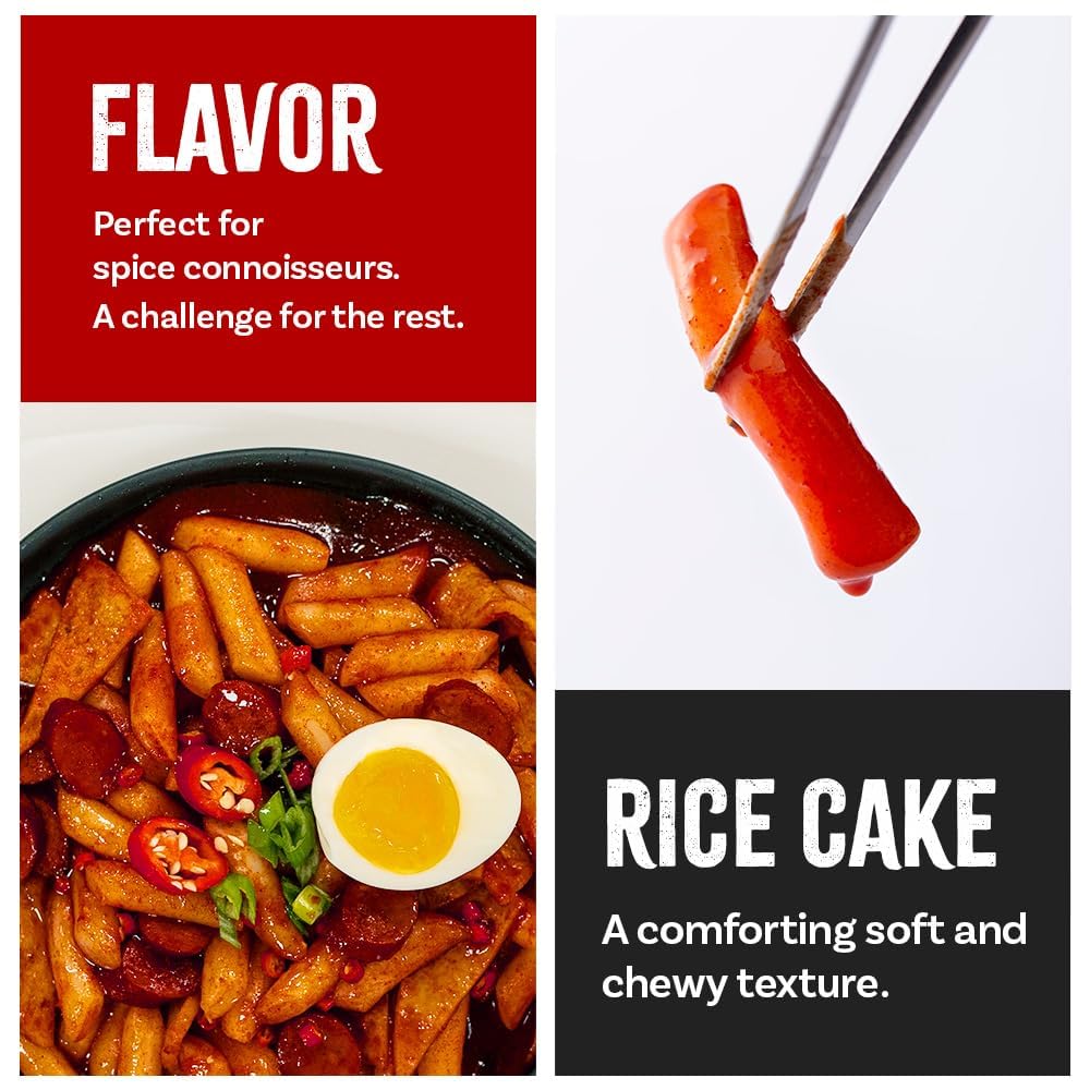 Ofood Tteokbokki Rose glaze—creamy, spicy twist for a tasty bite