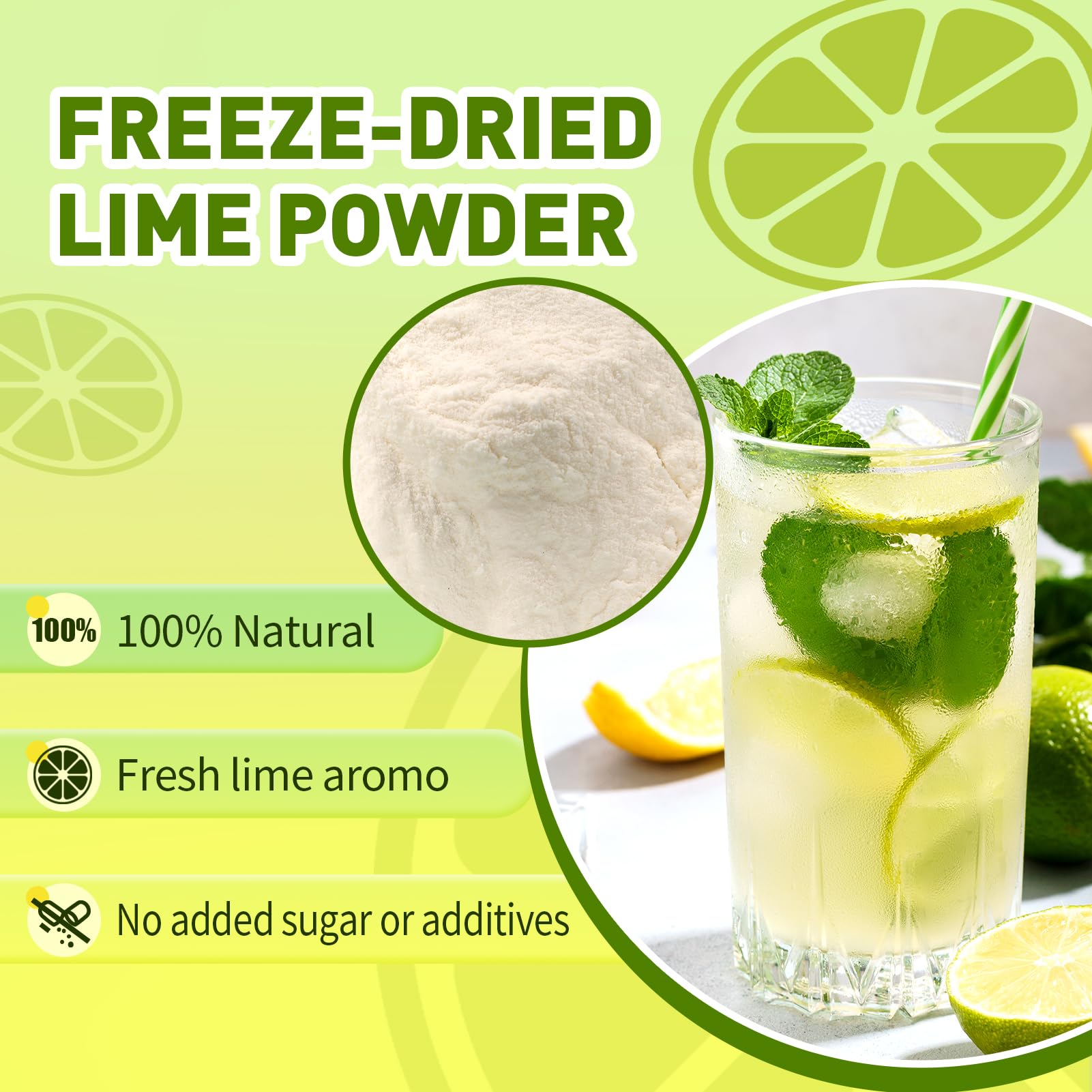 OGACRLA Lime Powder for baking adds citrus brightness to recipes