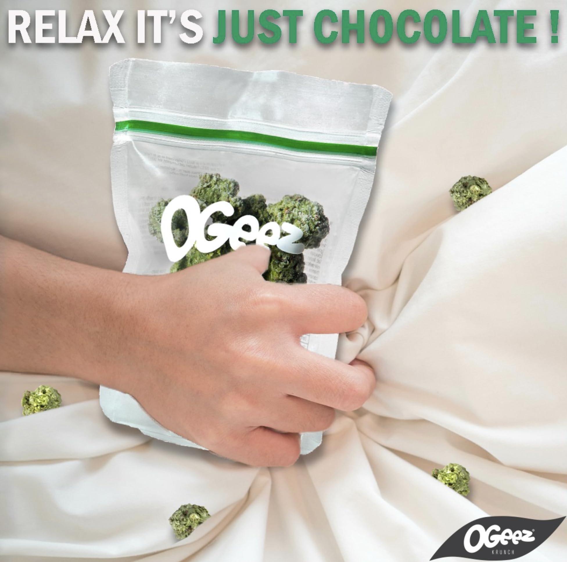 Non-GMO OG Crunch Chocolate made without preservatives or additives