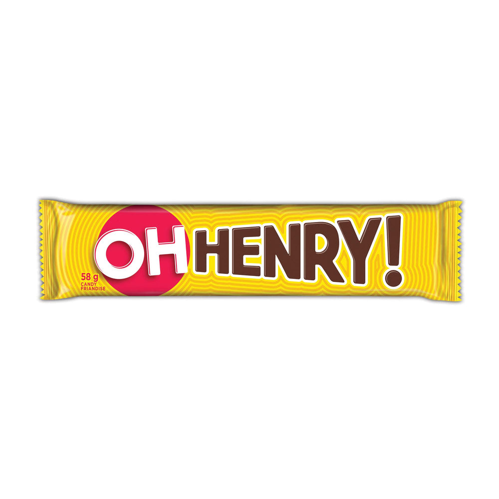 Oh Henry! bars individually wrapped for freshness during travel.