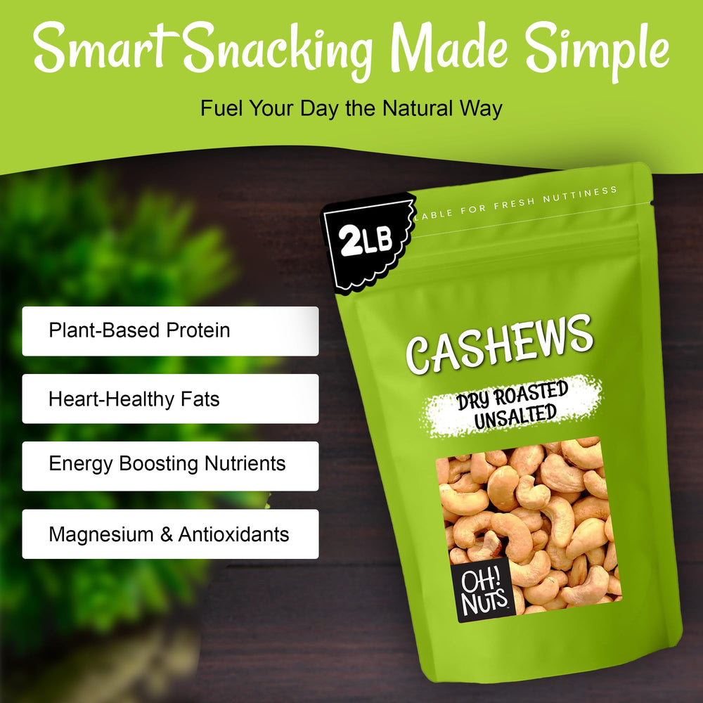 Oh! Nuts cashews as dessert topping for creamy, nutty sweetness.