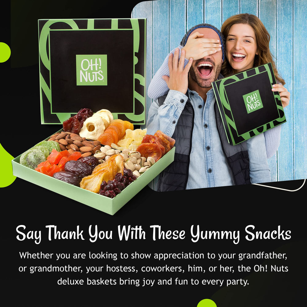 Oh! Nuts holiday snack arrangement for gatherings and celebrations.