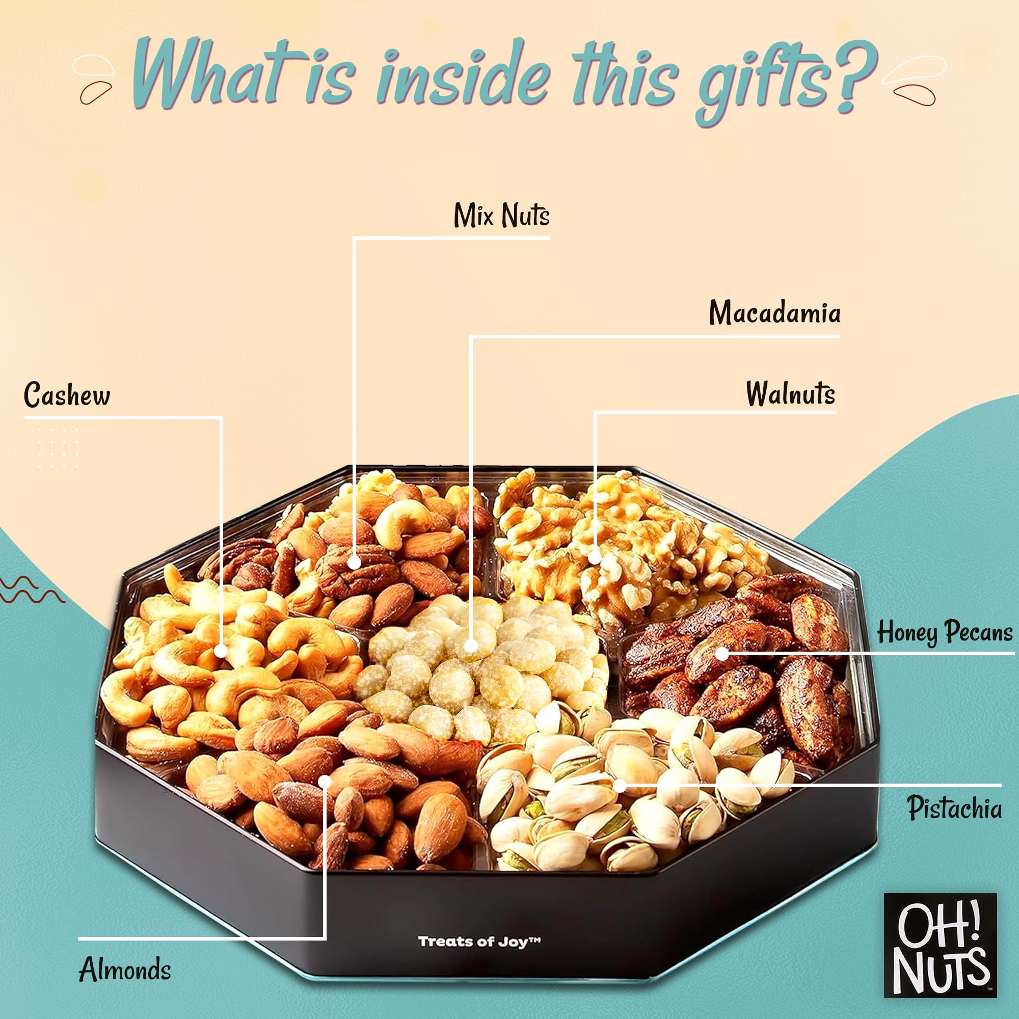 Oh! Nuts holiday snack collection suited for movie nights and gatherings.