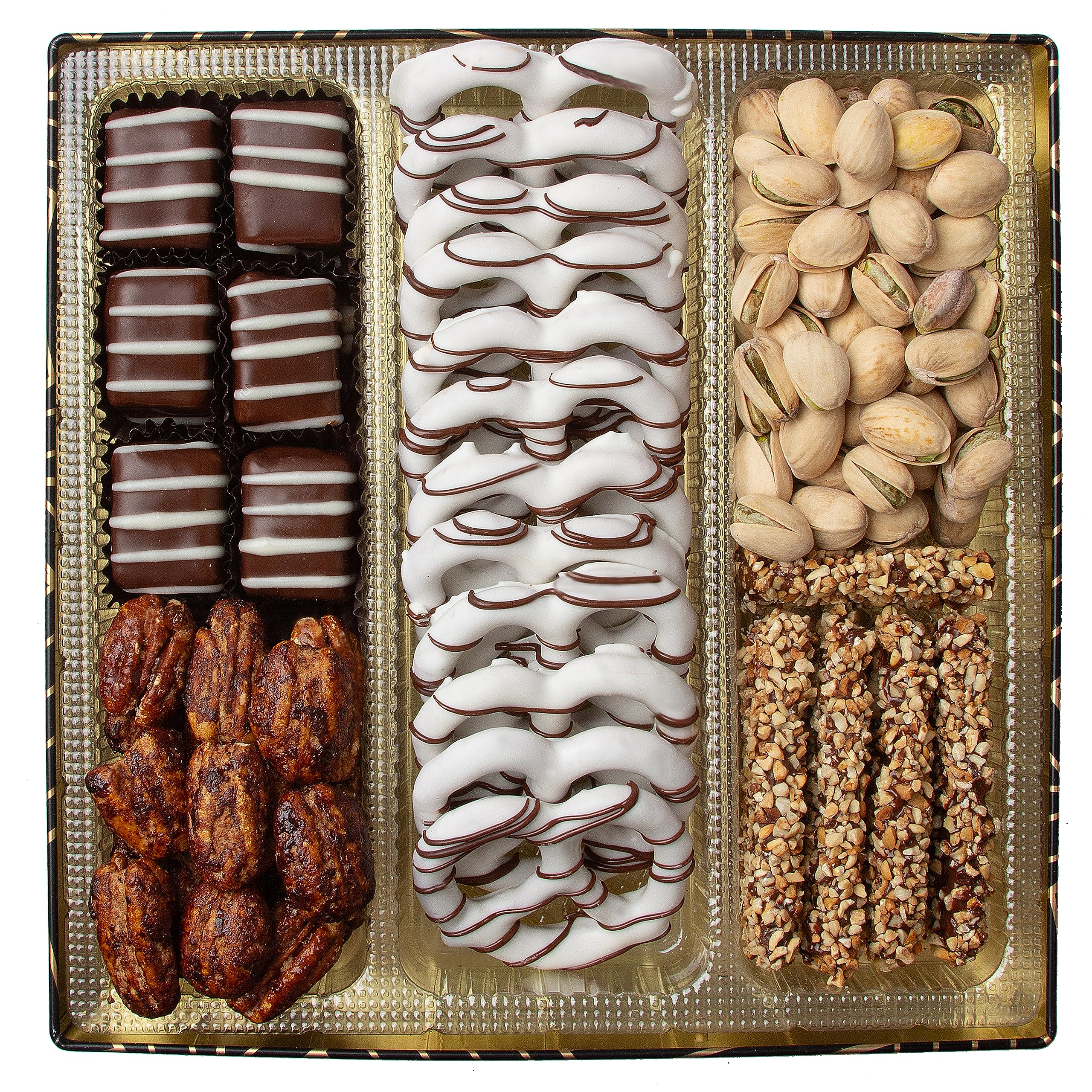Oh! Nuts inside-view of gourmet variety for sharing.