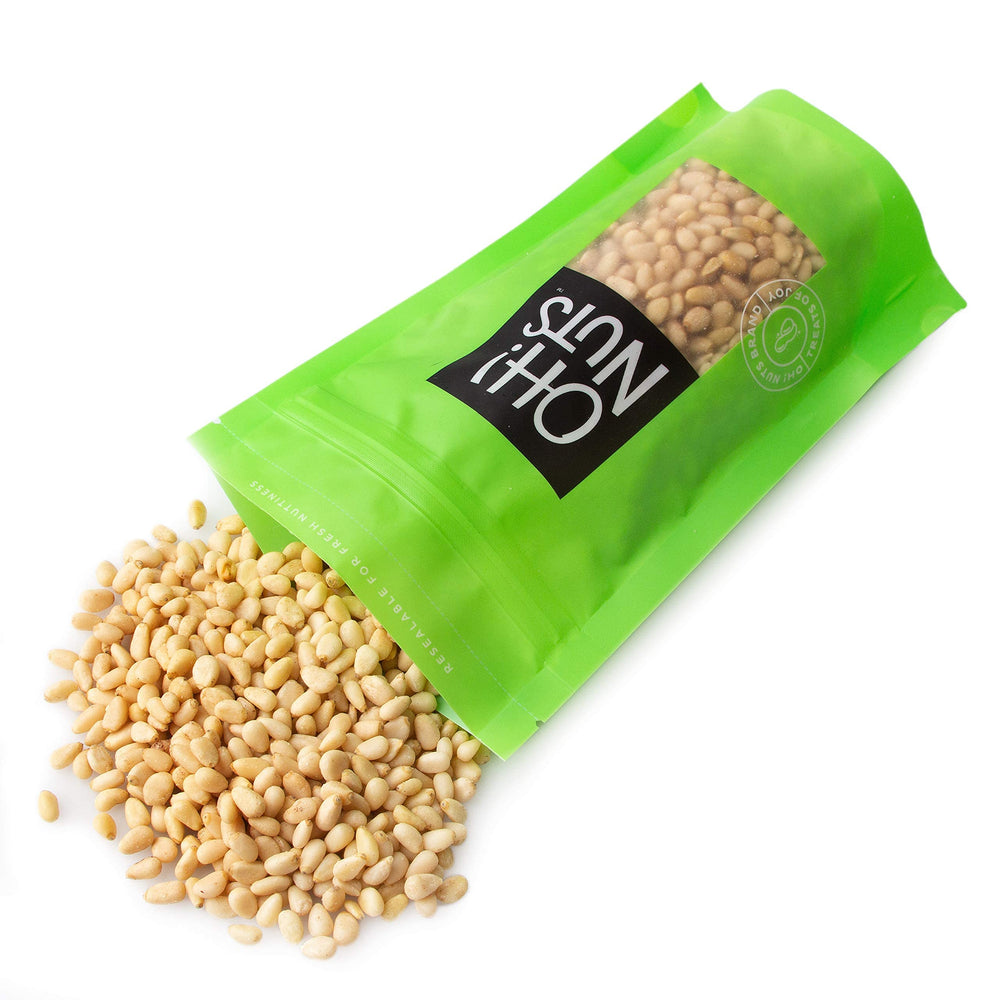 Oh! Nuts Pine Nuts resealable bag keeps freshness for meals