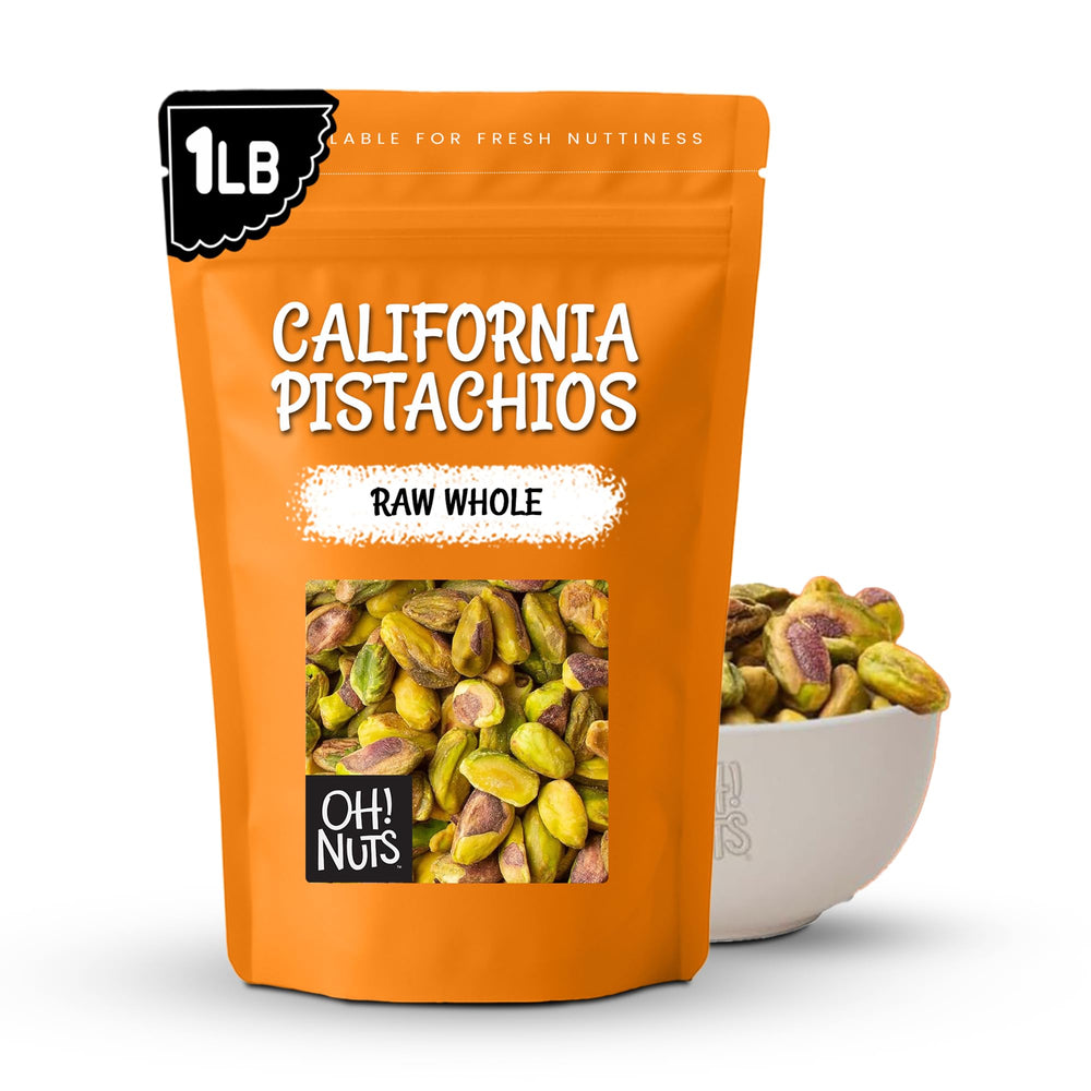 Oh! Nuts pistachios salad topping: vibrant color and nutty aroma.