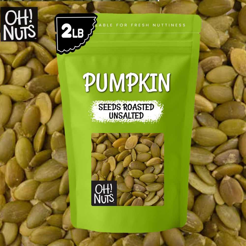 Oh! Nuts pepitas in New York packaging highlight freshness and portability