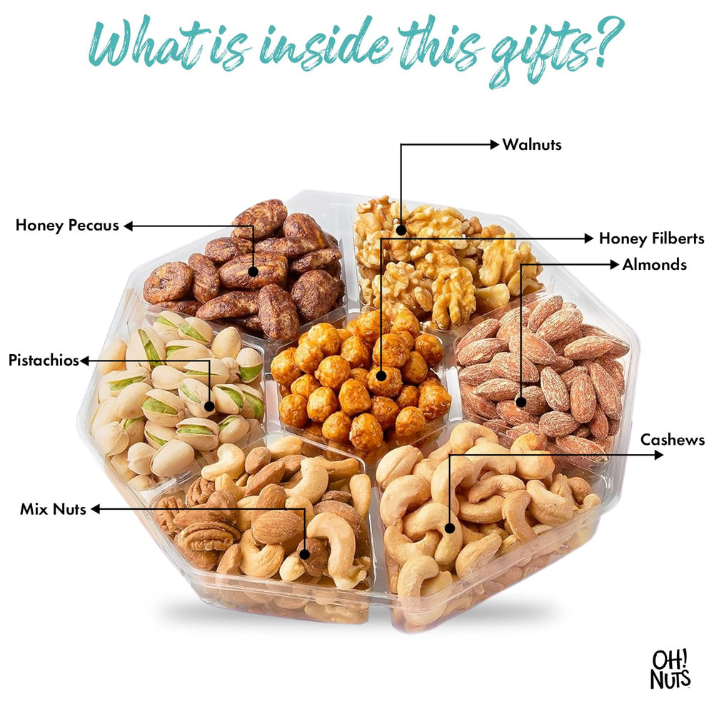 Oh! Nuts ready-to-gift packaging promotes easy gifting and sharing.