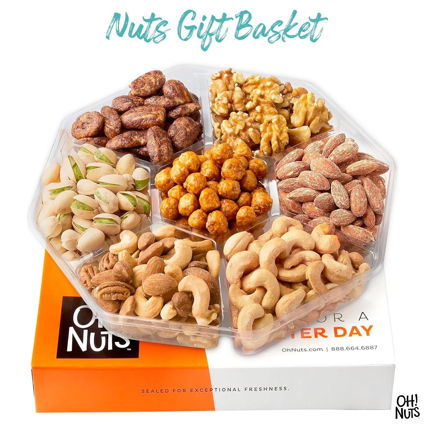 Oh! Nuts roasted jumbo cashews emphasize rich flavor and crunch.