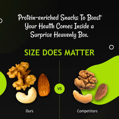 Oh! Nuts twelve varieties of premium fruits and nuts for tasting.