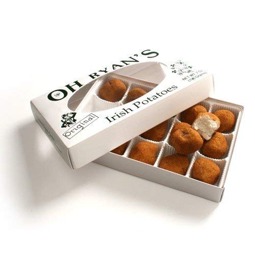 Oh Ryan's Irish Potatoes on a serving plate, inviting guests to share at gatherings.