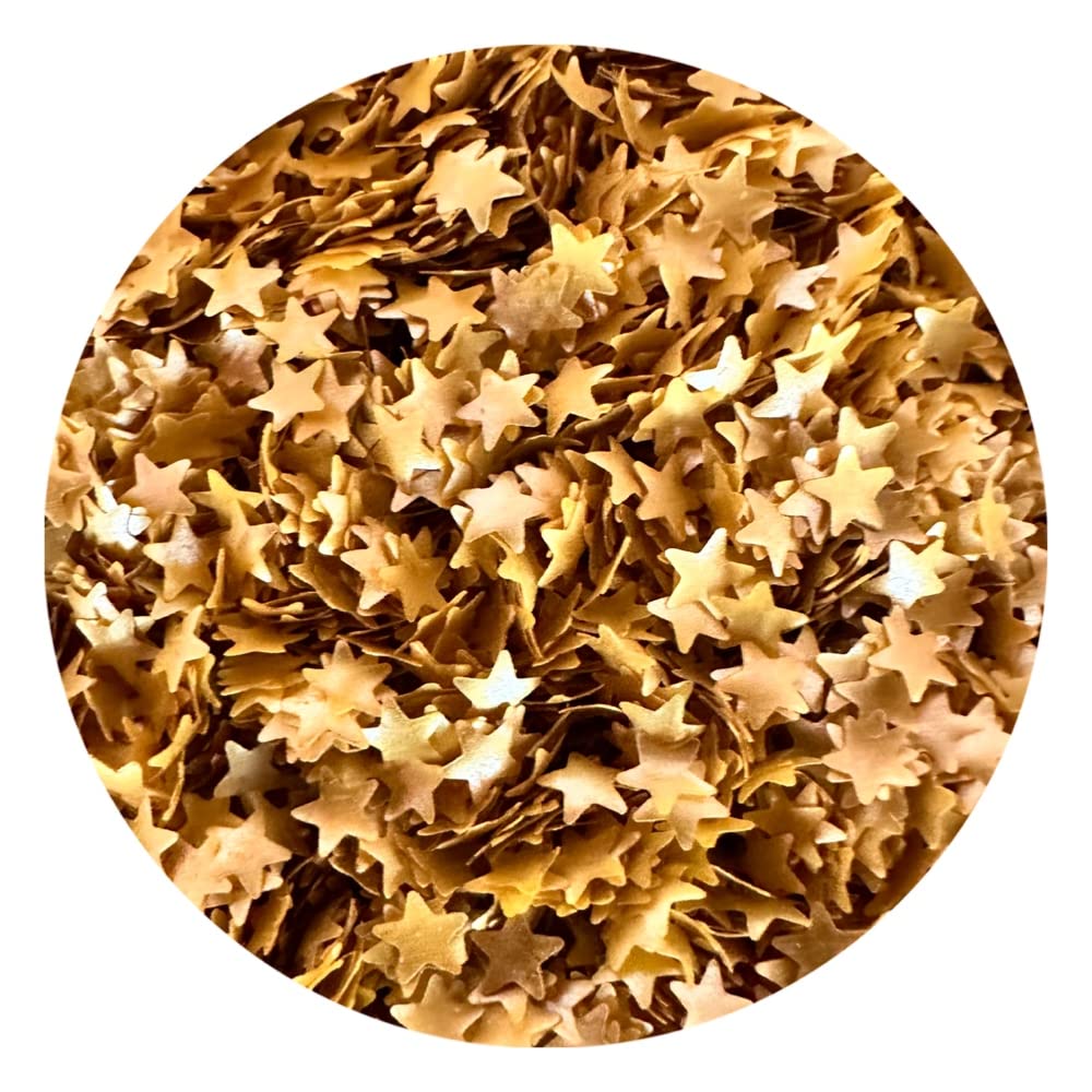 Oh! Sweet Art edible glitter gold stars in a jar for cake decoration and sparkle
