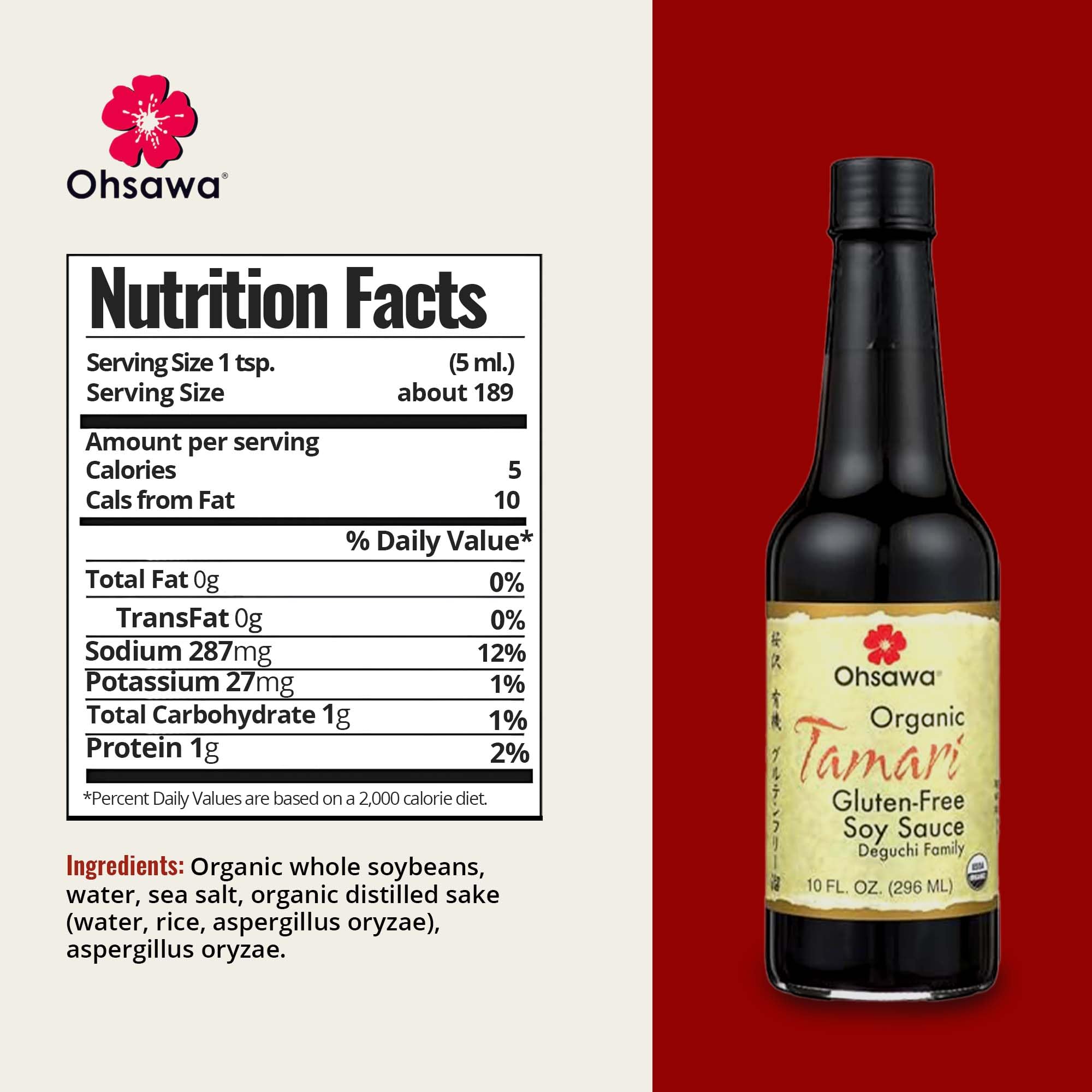 Organic soybeans and sea salt create rich flavor for Asian dishes.