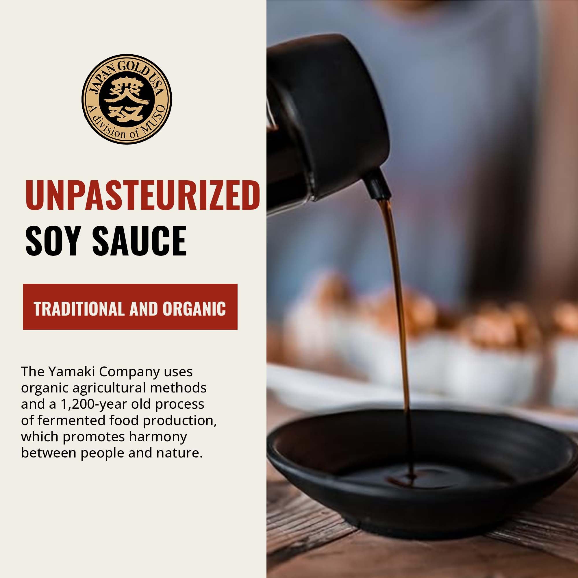Ohsawa Nama Shoyu unpasteurized enzymes preserve natural flavor complexity.