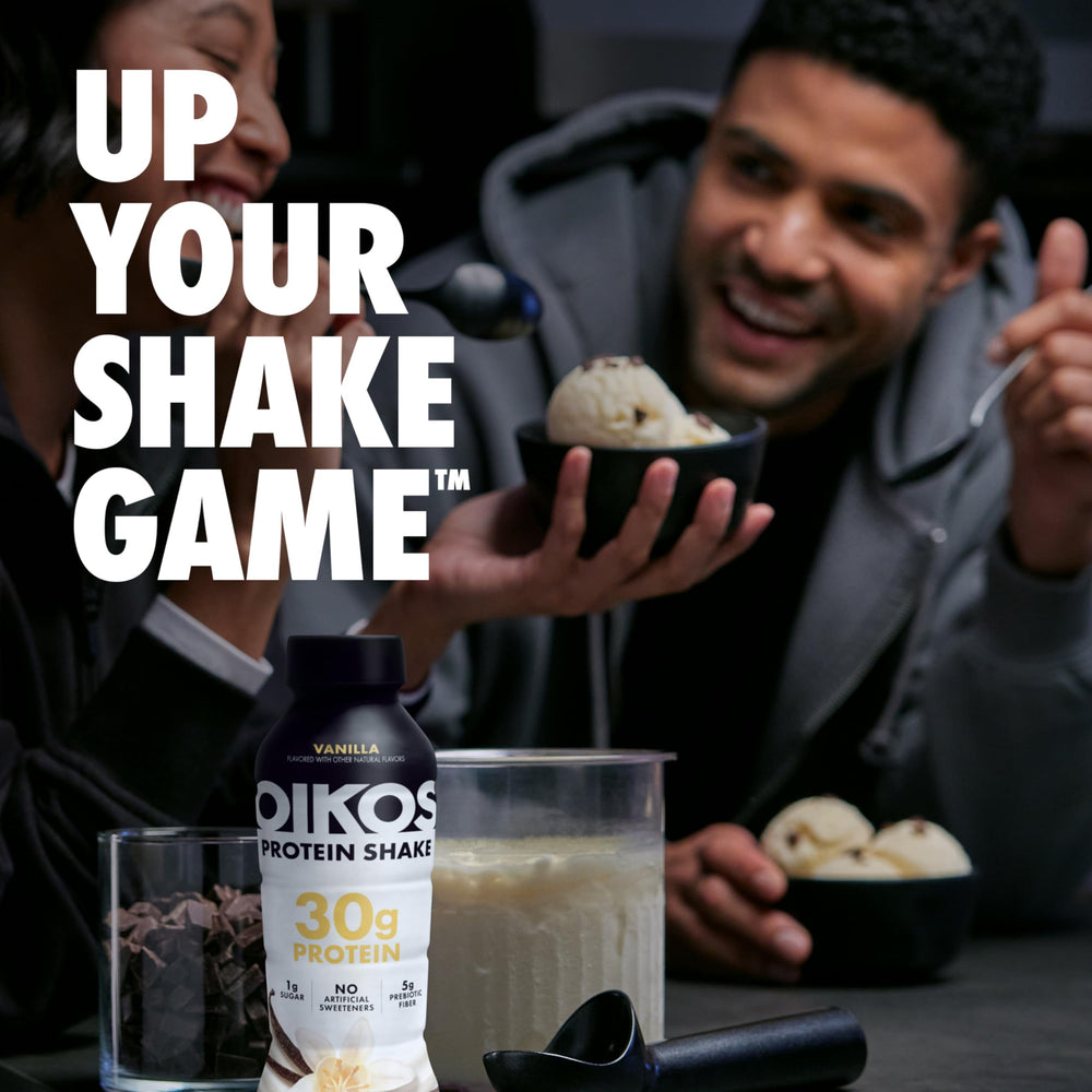 Oikos Chocolate Shake on-the-go packaging for busy days