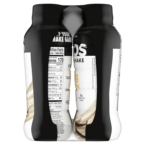 Oikos Vanilla Protein Shake ideal for midday pick-me-up or pre-meeting boost.