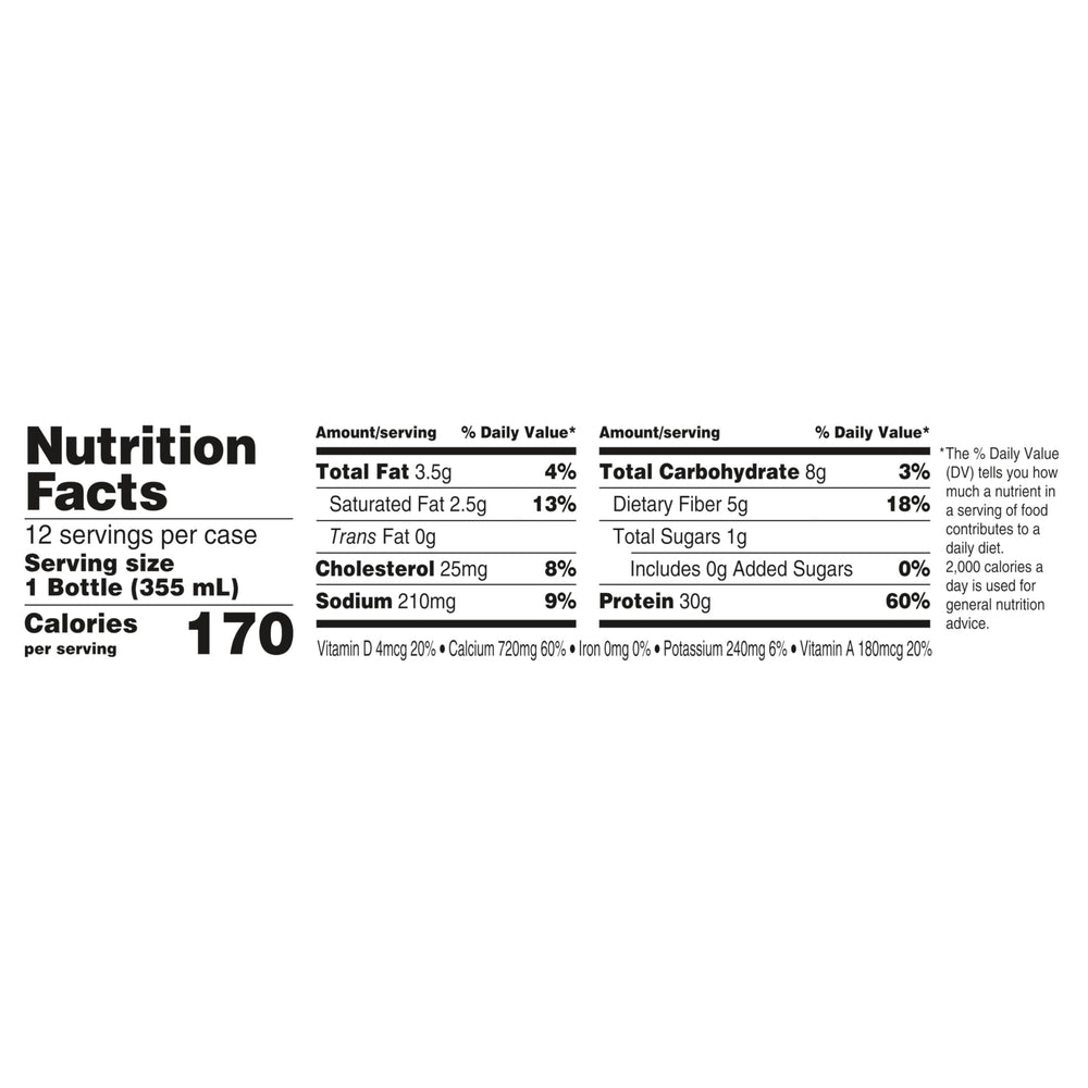Oikos Vanilla Protein Shake on-shelf display for quick pickup