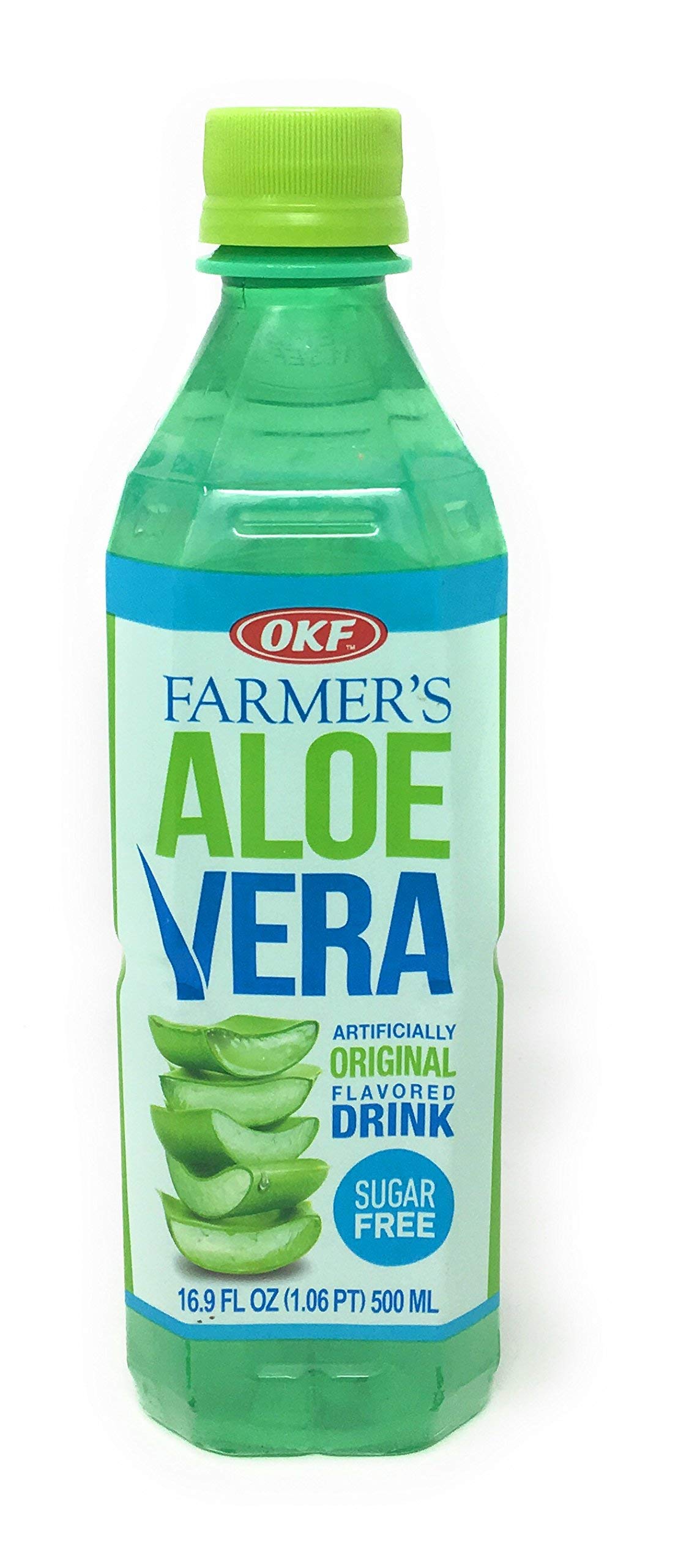OKF Aloe Vera Drink bottle front view, ready for on-the-go hydration