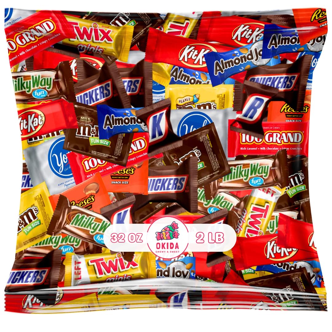 Okida assorted chocolate variety pack, 2 lb, ideal for parties and gifting.