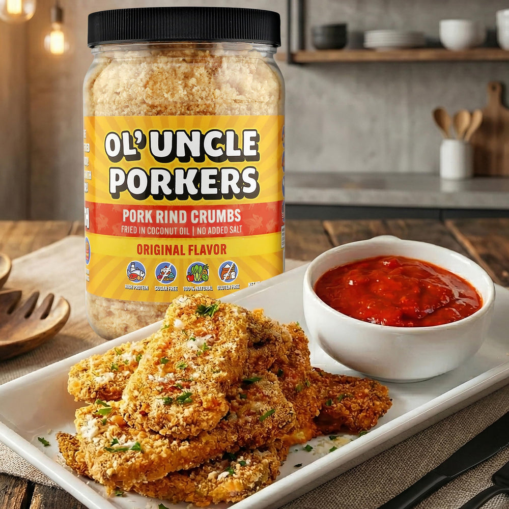 Crispy texture crumbs emphasizing a crunchy bite for fried chicken coatings.